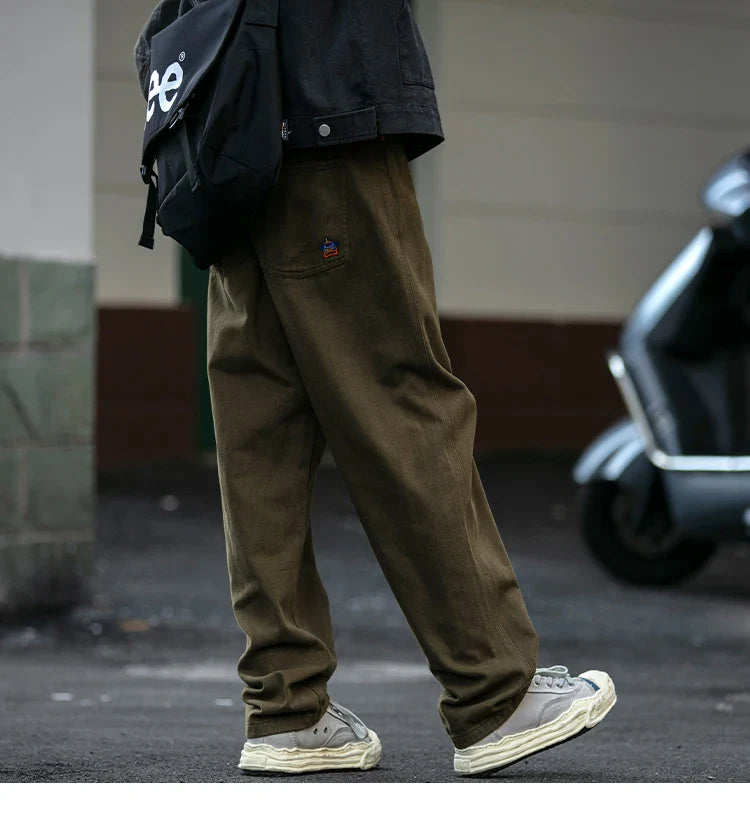 Casual Straight-Leg Trousers