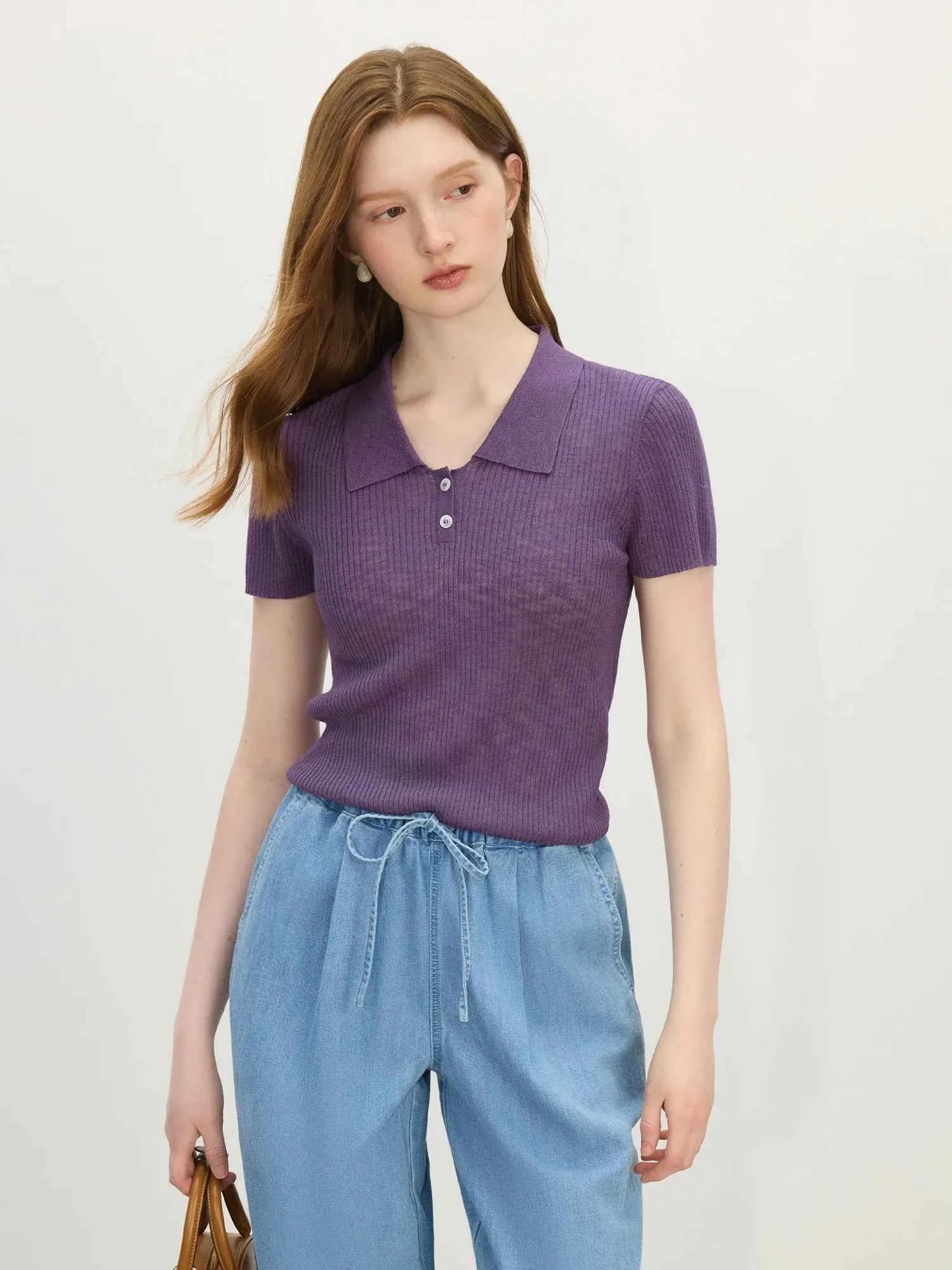 Translucent Summer Polo Women T-Shirt