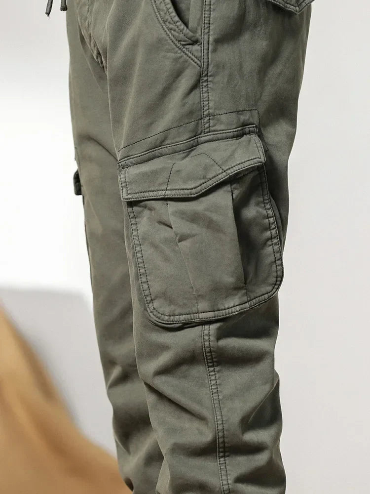 Slim Fit Elastic Ankle Pants