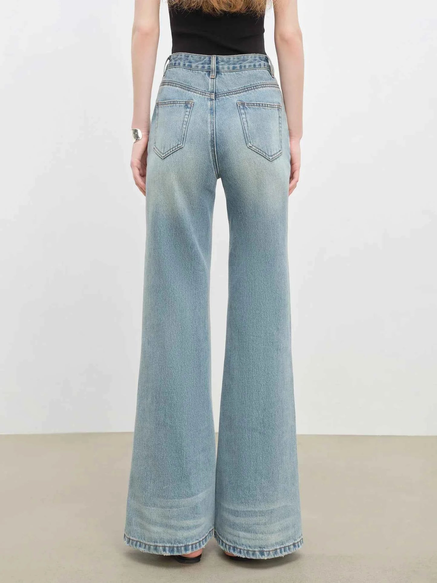 Flare High Waist Light Blue Jeans