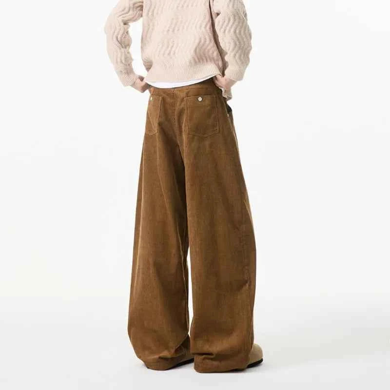 Casual Straight Oversized Corduroy Pants