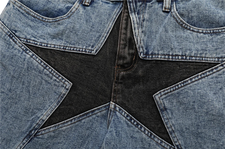 Star Denim Shorts