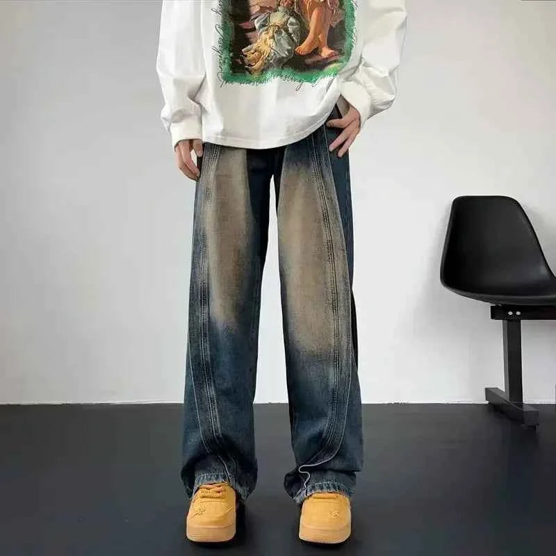 Durable Streetwear High Street Wide Leg Jeans