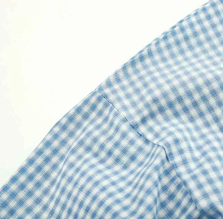 Premium Plaid Lapel Summer Short Sleeve Shirt