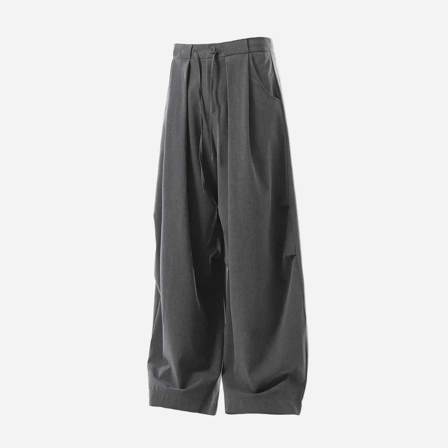 Y2K Folded Wide Leg Western Casual Pants