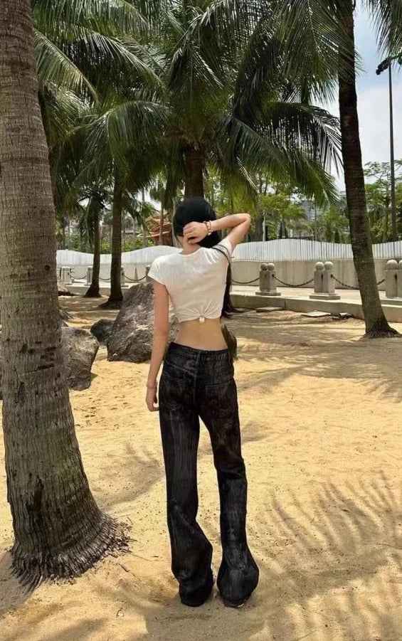Premium Black Micro Flared Jeans