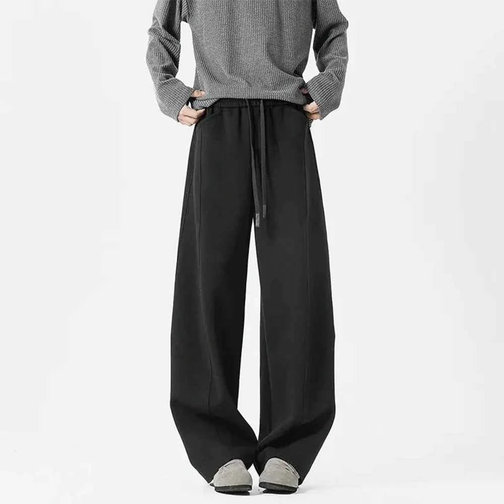 Youthful Wrinkled Campus Straight Leg Sweatpants