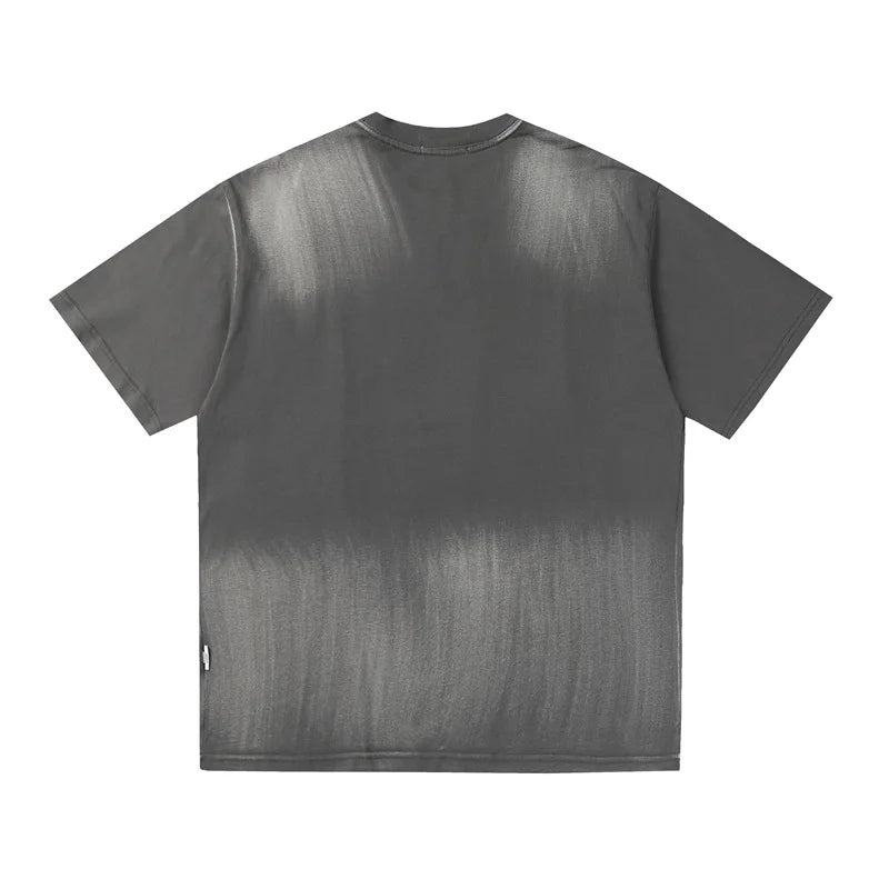 Plain Color Tie Dyed Loose T-Shirt
