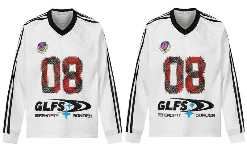 Y2K Grunge Graphic Printed Long Sleeve Sport T-Shirt