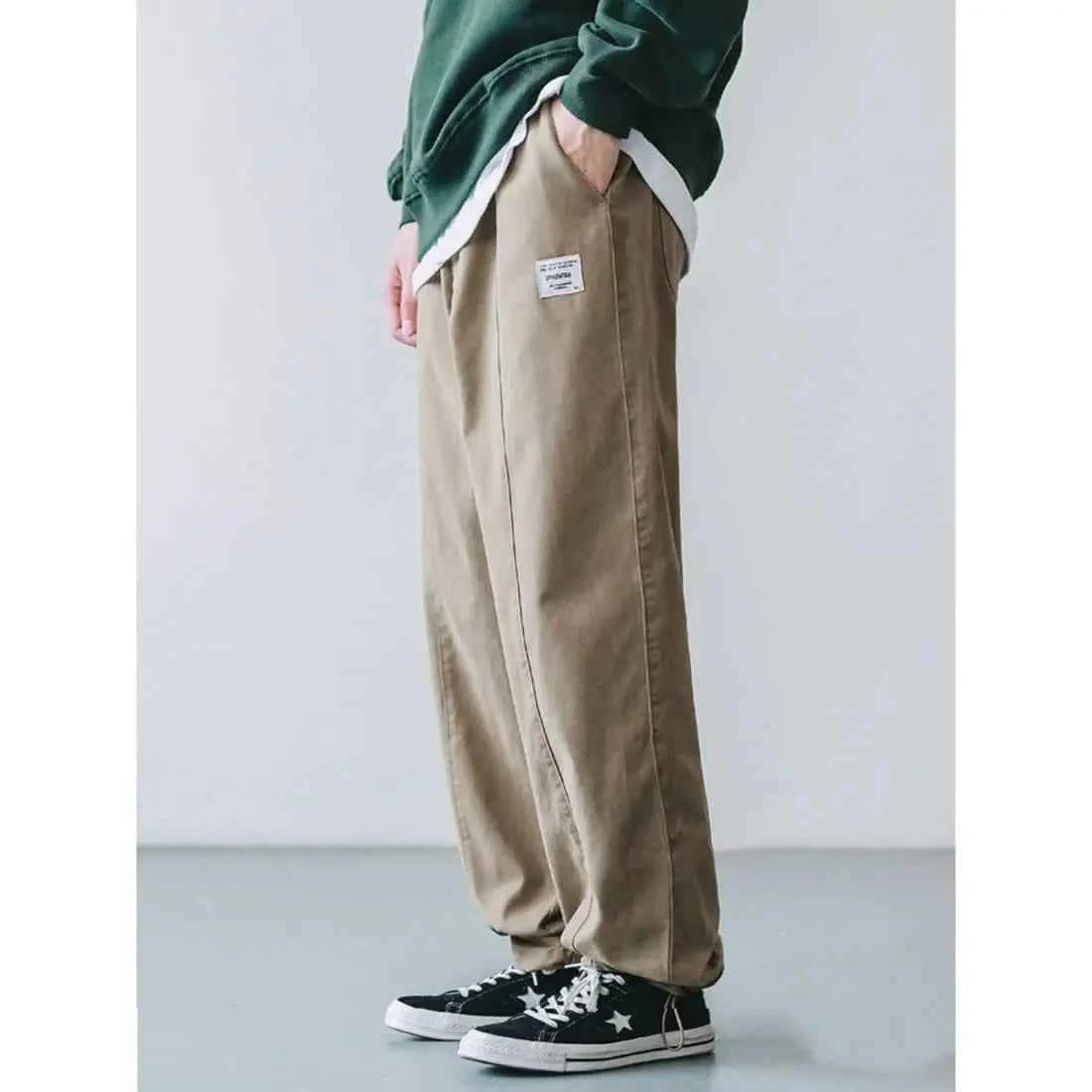 Streetwear Versatile Japanese Retro Loose Work Pants