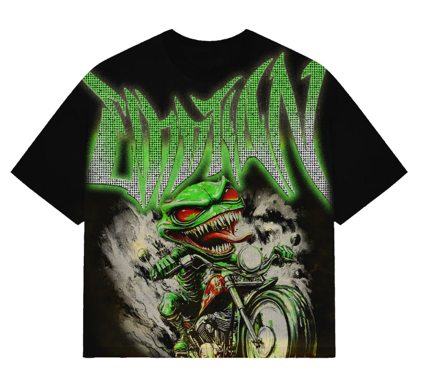 MIXED EMOTIONS TShirt Frog Rider Graphic