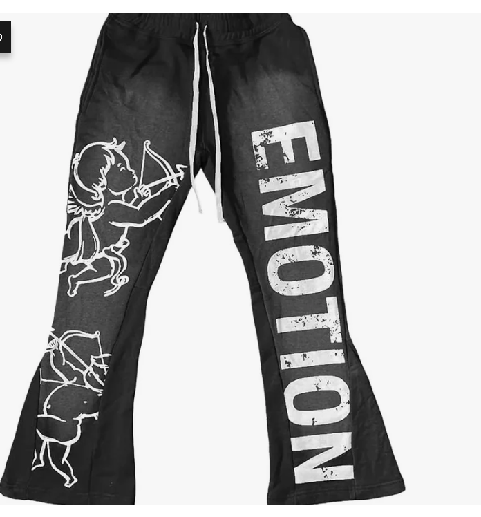 MIXED EMOTIONS Pants Angel Graphic Logo