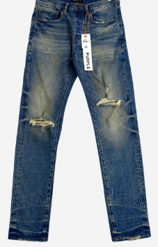 PURPLE Jeans Distressed Ripped Medium Wash