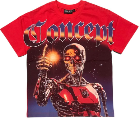 CONCEPT TShirt Robot Skull Graphic