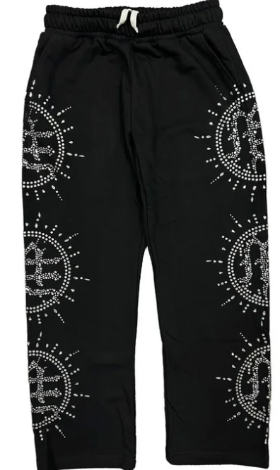 MIXED EMOTIONS Joggers Rhinestone Graphic