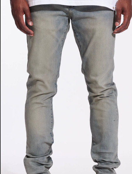 CRYSP DENIM Jeans Grey Wash Skinny Fit