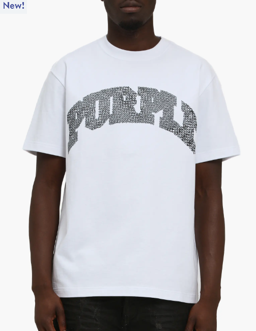 PURPLE TShirt Rhinestone Logo