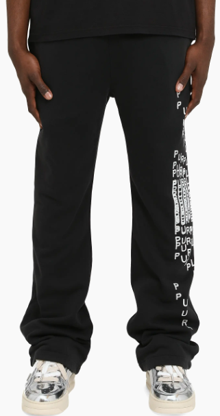 PURPLE Joggers Side Graphic Logo
