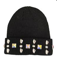 THE SYNDICATE Beanie Studded Patch Detail