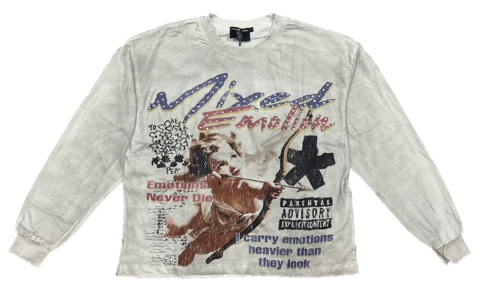 MIXED EMOTIONS Sweatshirt Vintage Graphic