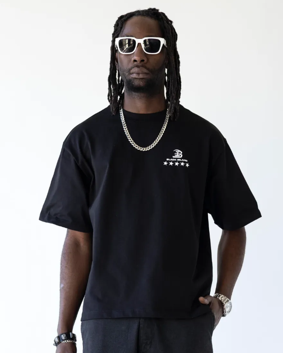 BLACK ISLAND TShirt Minimal Logo