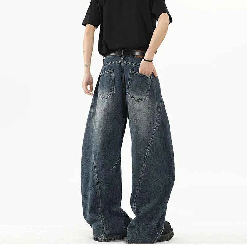 Korean Style High Street Ripped Loose Jeans
