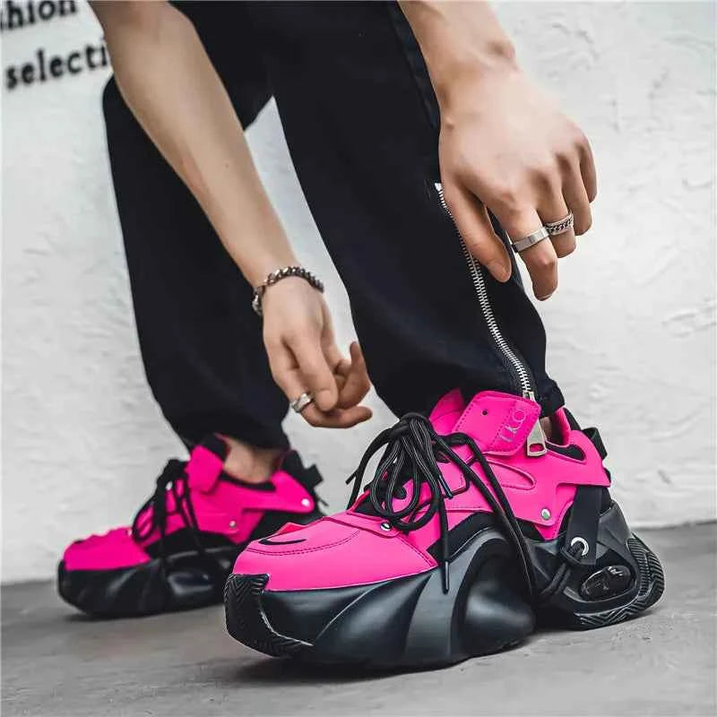 Woman pink shoes Aletha R Chunky sneakers