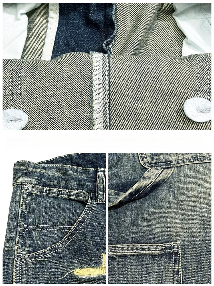 Ripped Denim Carpenter Jeans