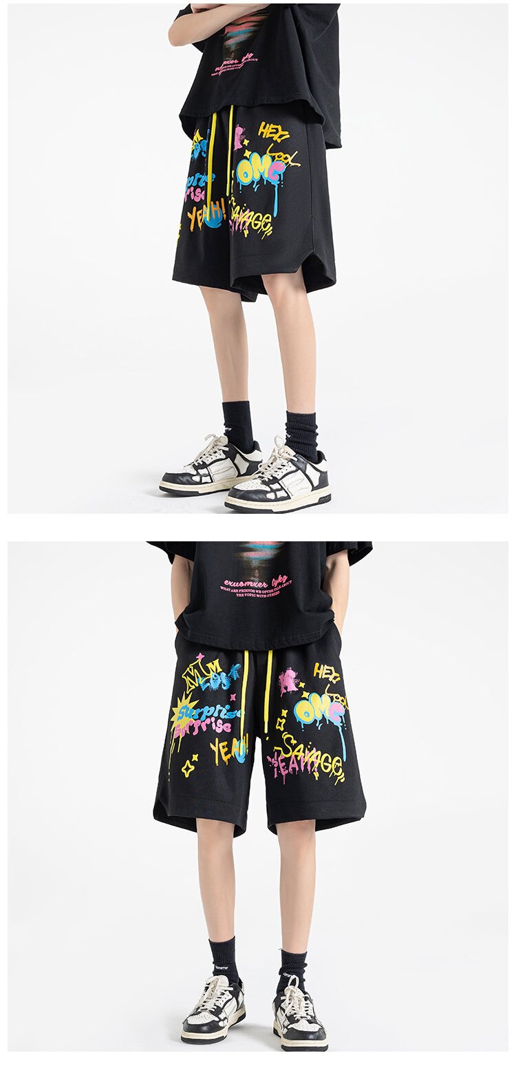 SAVAGE Colorful Neon Style Shorts