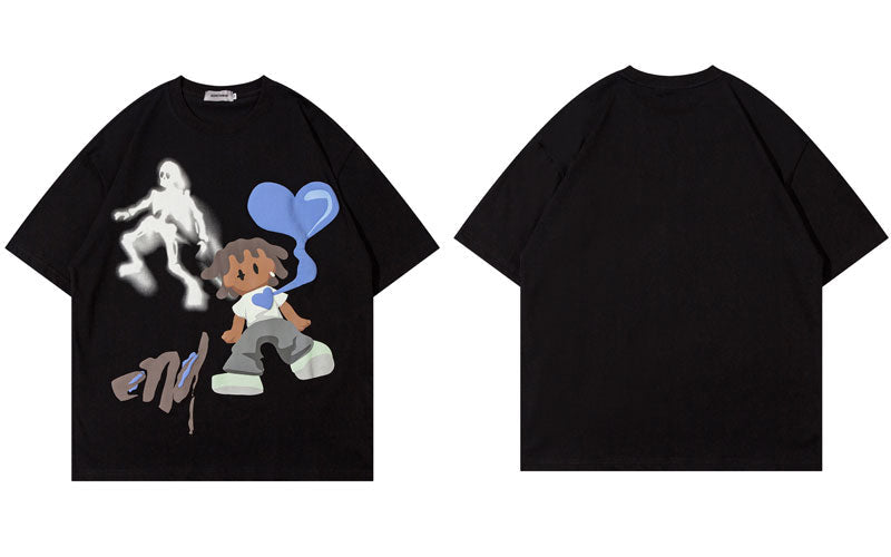 Ghost & The Boy With Heart Graphic T-Shirt