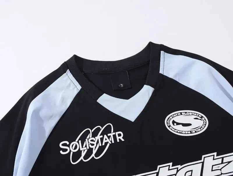 Breathable Graphic Print Racing Sports Cotton T-Shirt