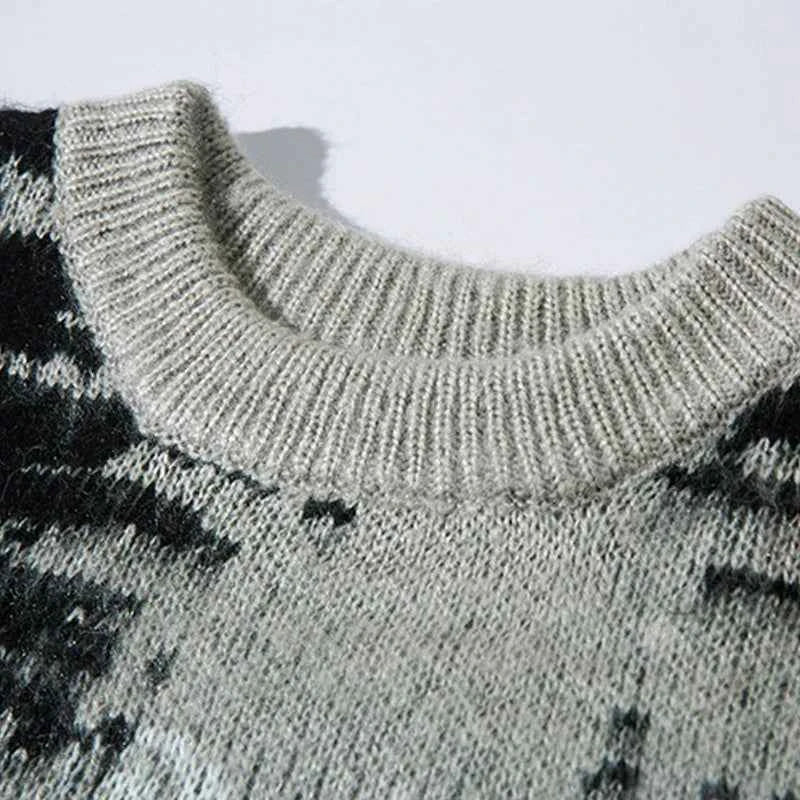 Y2K Streetwear Hip Hop Letter Tie Dye Sweater