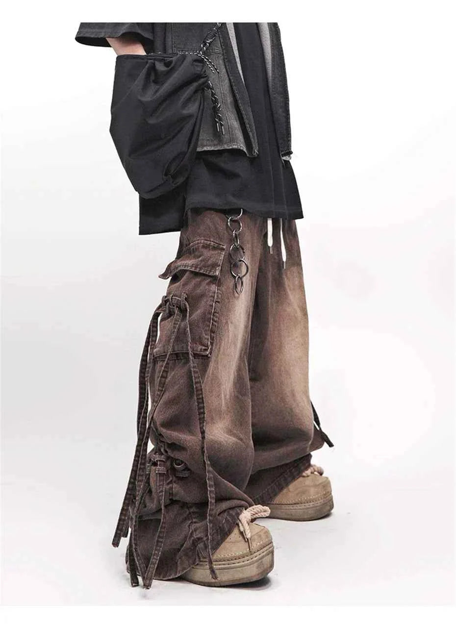 Vintage Streetwear Punk Wide Leg Denim Jeans