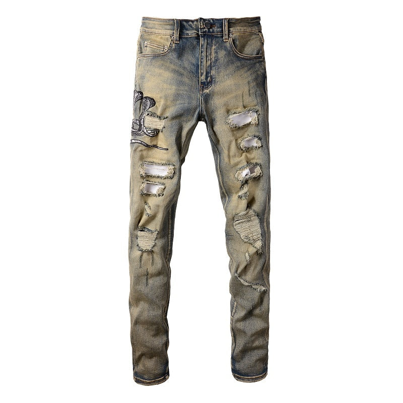 COBRA Snake Denim Jeans