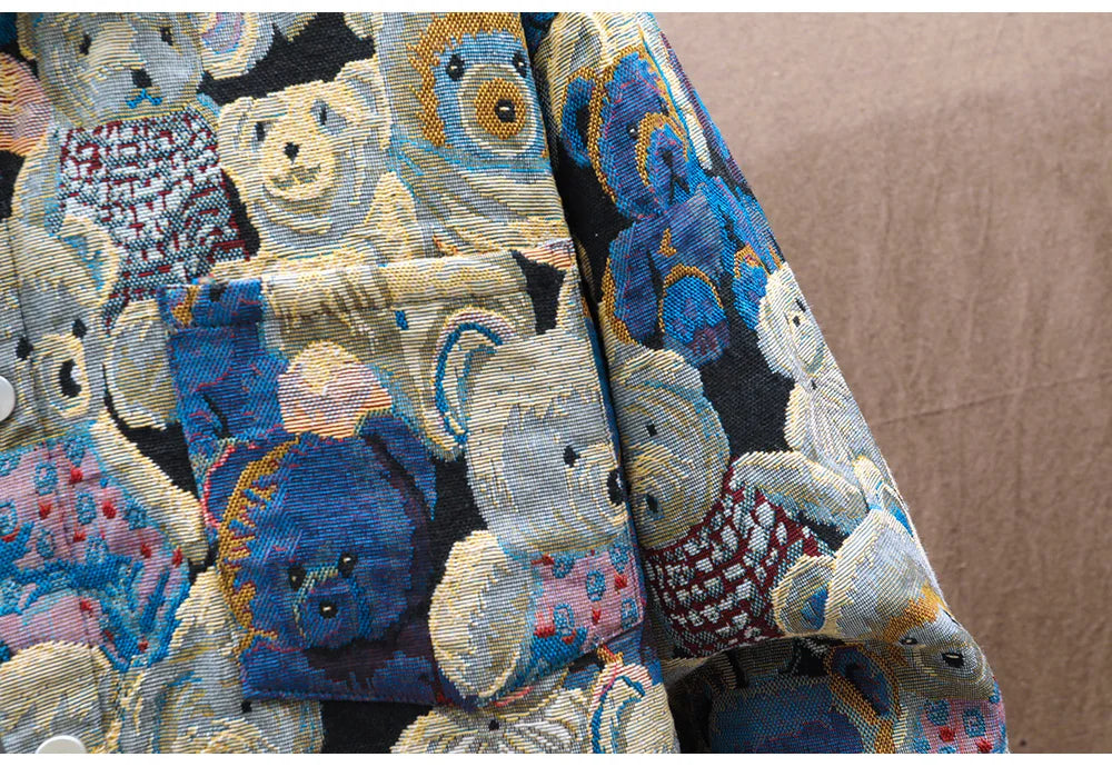 Teddy Bear Jacquard Jacket