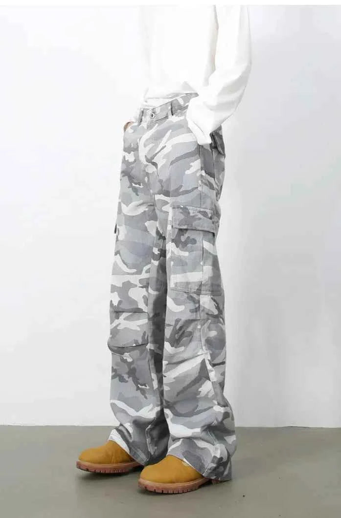 Vintage Cool Camouflage Cargo Jeans
