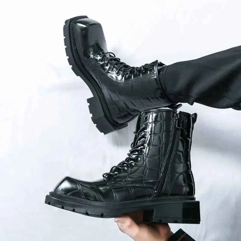 British Style Personality Zipper Style Classic Boots