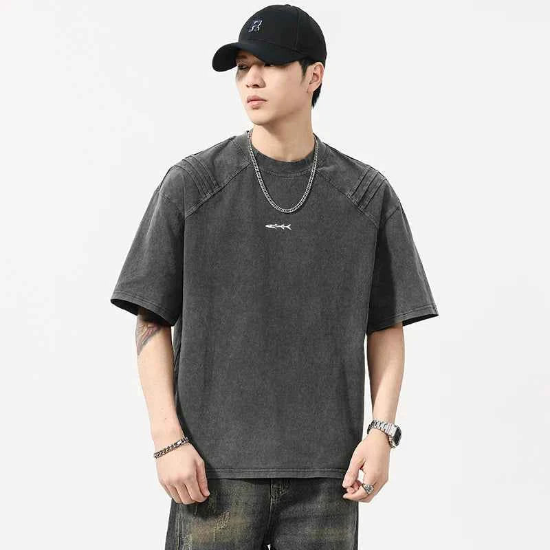 Elevated Comfort Vintage Loose Casual Short Sleeve T-Shirt