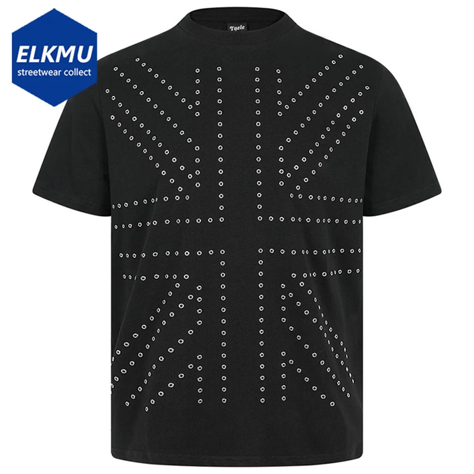 Streetwear Metal Graphic Oversized T-Shirts