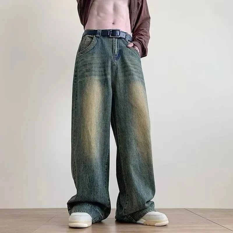 Vintage Blue Wide Legged Denim Jeans