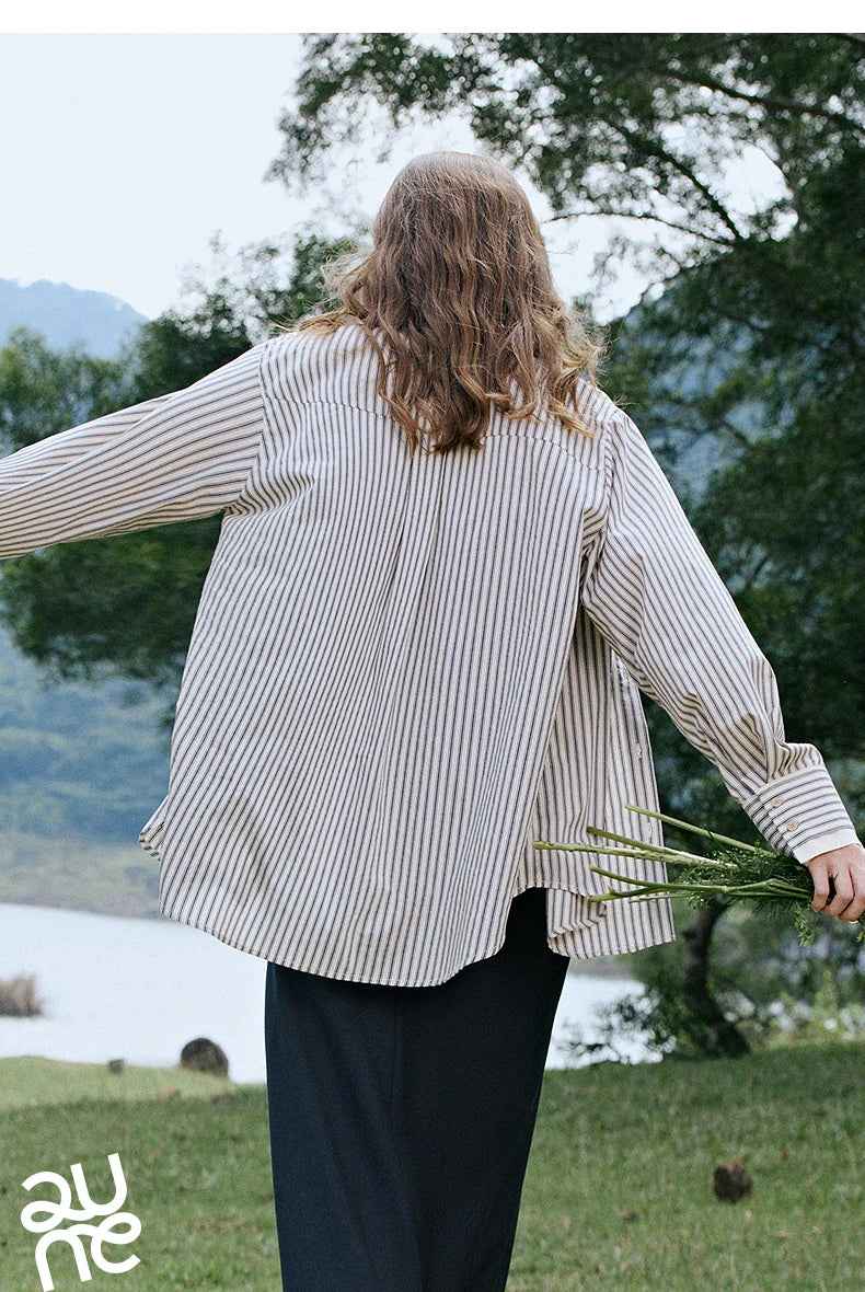 Women Classic Retro Stylish Spring Blouse Shirt