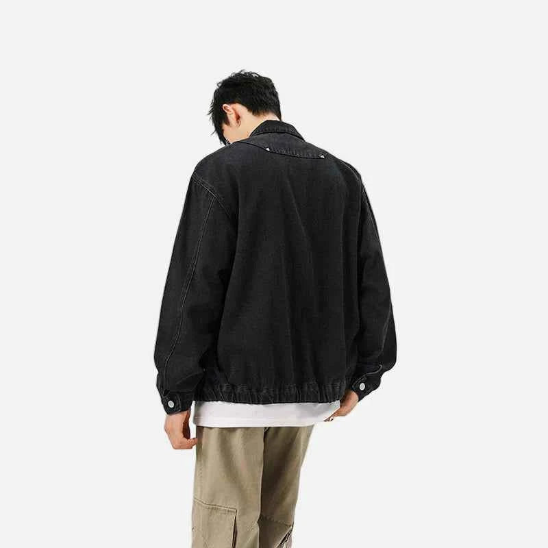 Y2K Korean Style Autumn Washed Denim Jacket