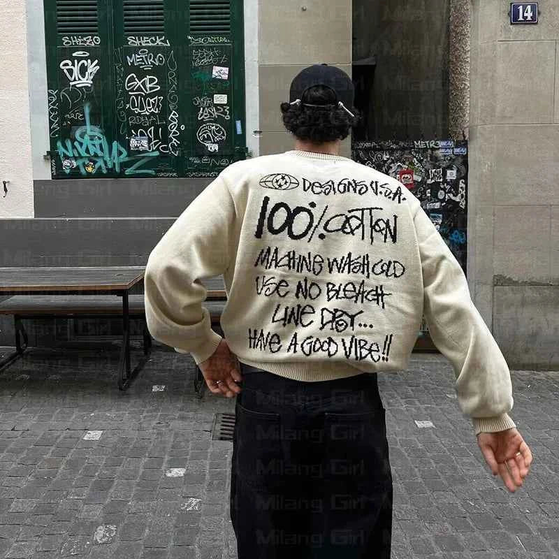 Cozy Winter Letter Graphic Sweatshirt