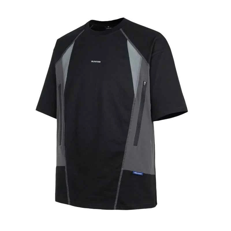 Techwear Punk Style Deconstructed Patchwork T-Shirt