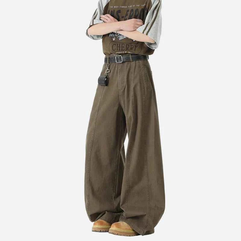 Y2K Flattering Japanese Style Wide Leg Pants