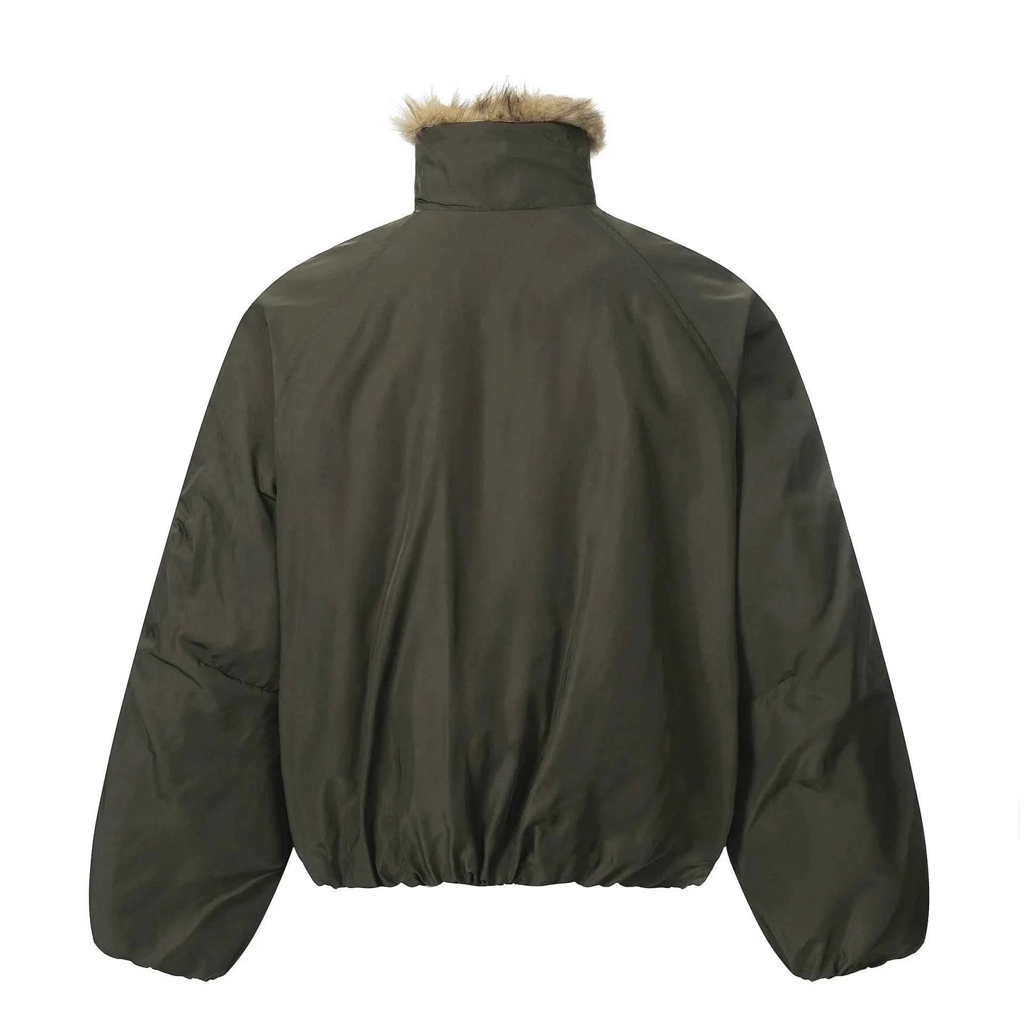 Streetwear Thick Vintage Broadcloth Fur Jacket
