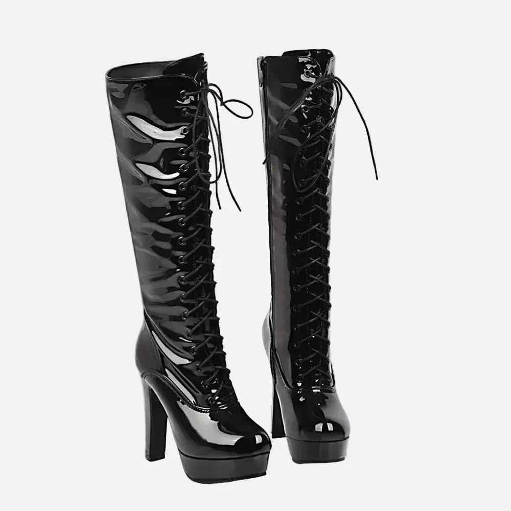 Party Style Knee Platform High Heels Boots