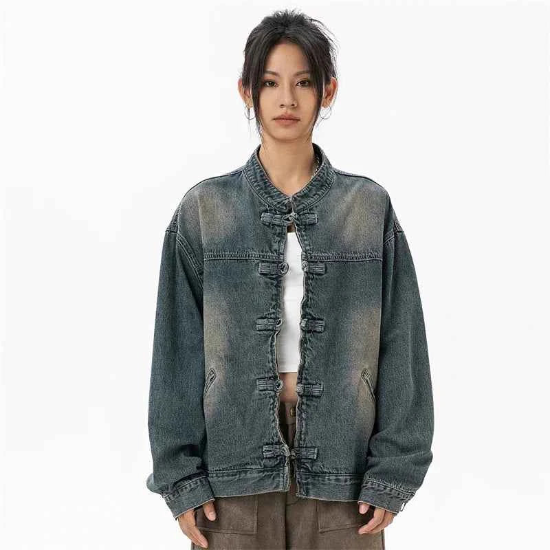 Women Comfort Blue Cotton Denim Jacket
