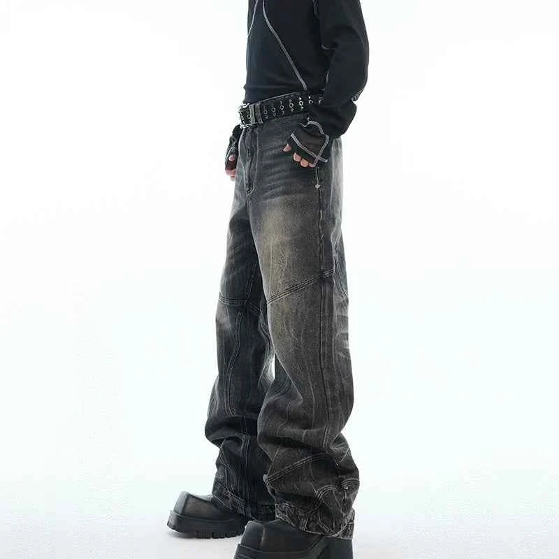 Wardrobe Staple Wornout Washed Bell Casual Jeans