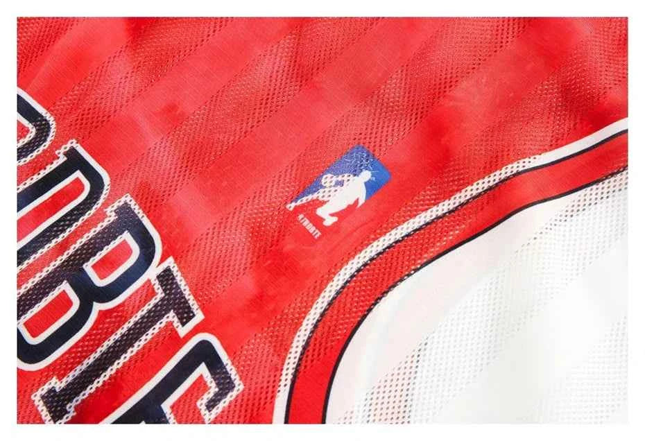 Fake Two Piece Graphic Print V-Neck Basketball T-Shirt